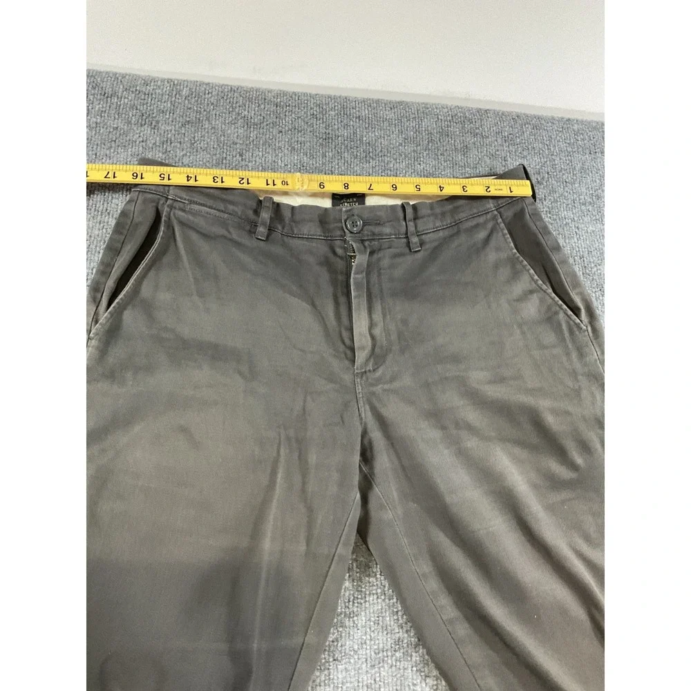 J Crew 770 Stretch Pants 32x32 Slim Fit Gray Chino Flat Front Casual Dress Men's